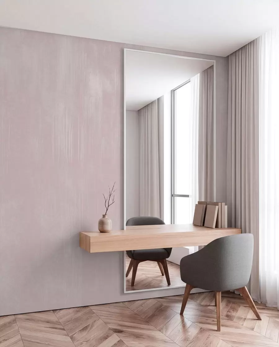wall murals Мекана ружичаста позадина са деликатном вертикалном текстуром w05121v2
