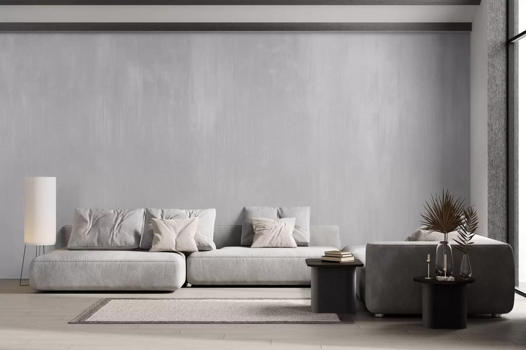 wall murals Светло сива позадина са равномерном вертикалном текстуром w05121v4