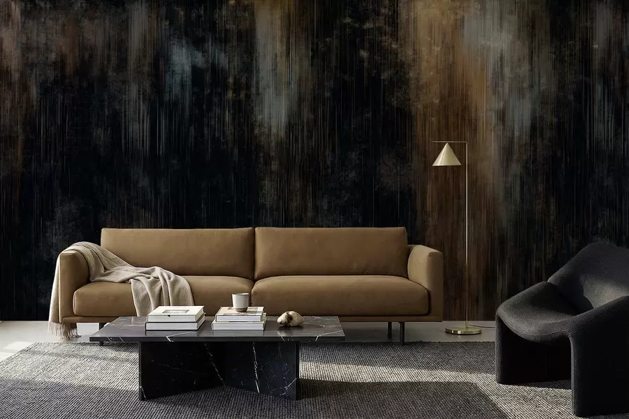 wall murals Тамна апстрактна позадина са вертикалним пругама w05121v5