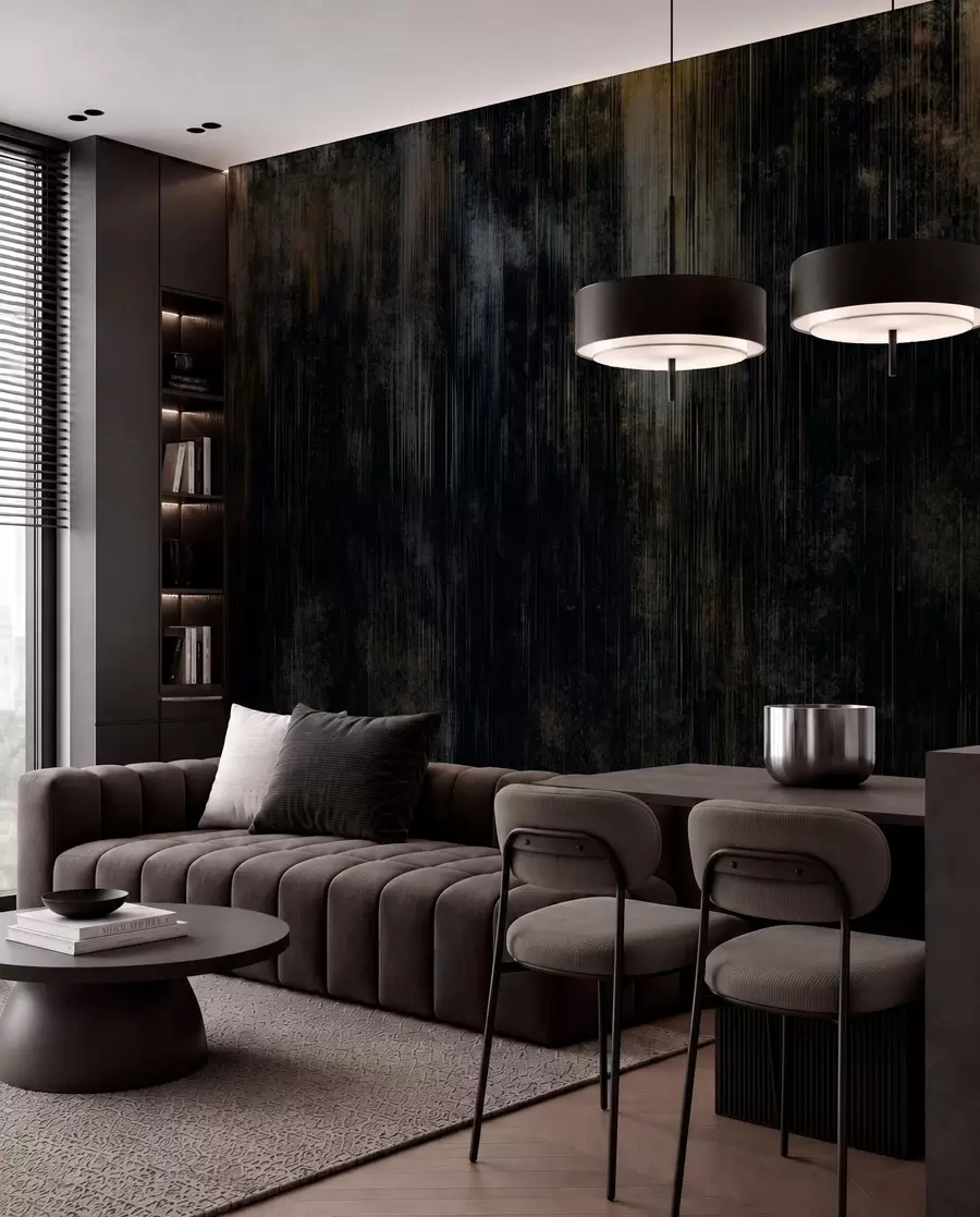 wall murals Тамна апстрактна позадина са вертикалним пругама w05121v5