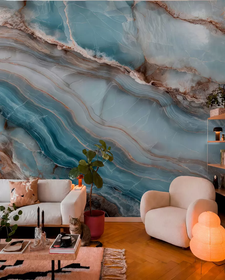 wall murals Мермерни таласи w05488