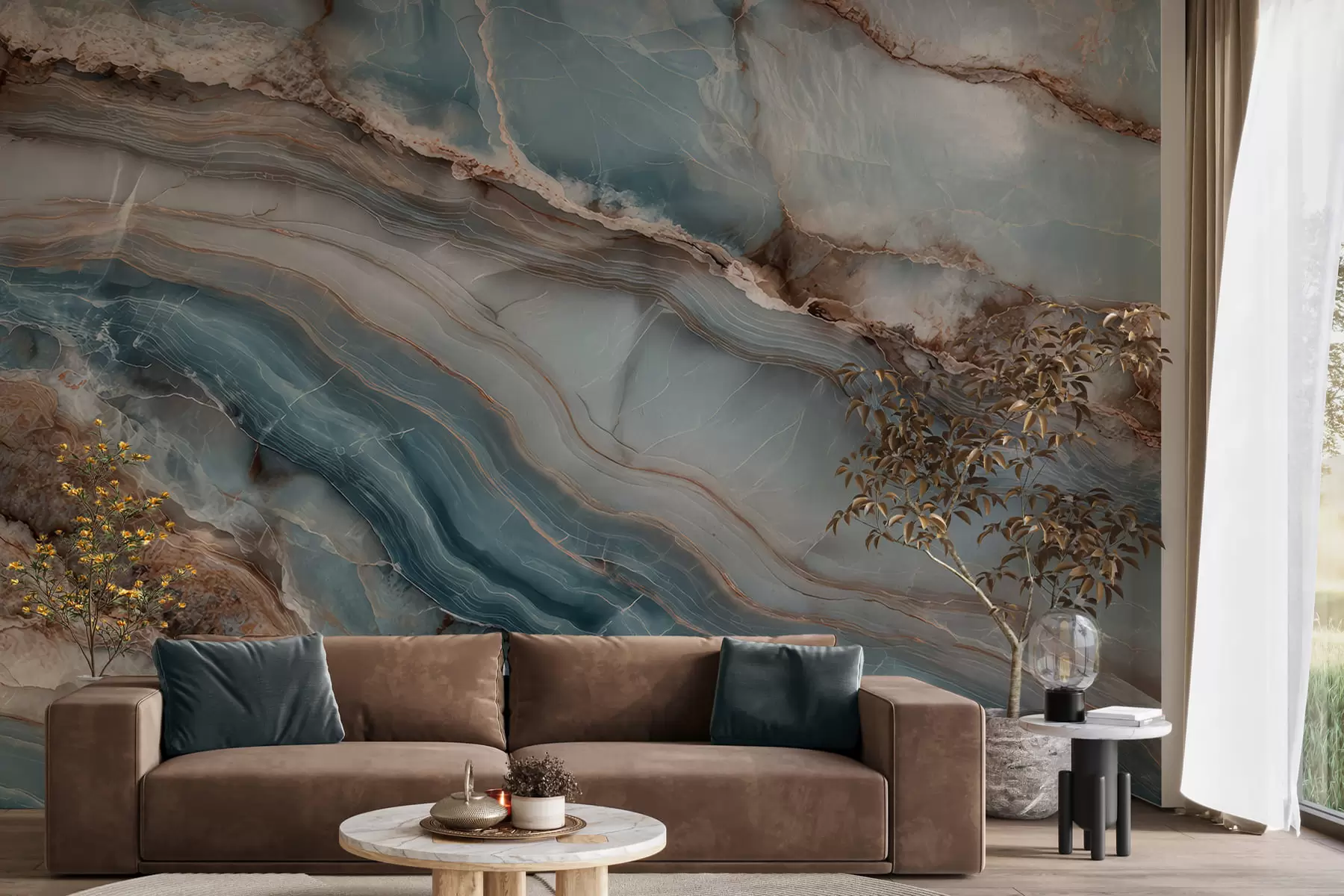 wall murals Мермерни таласи w05488