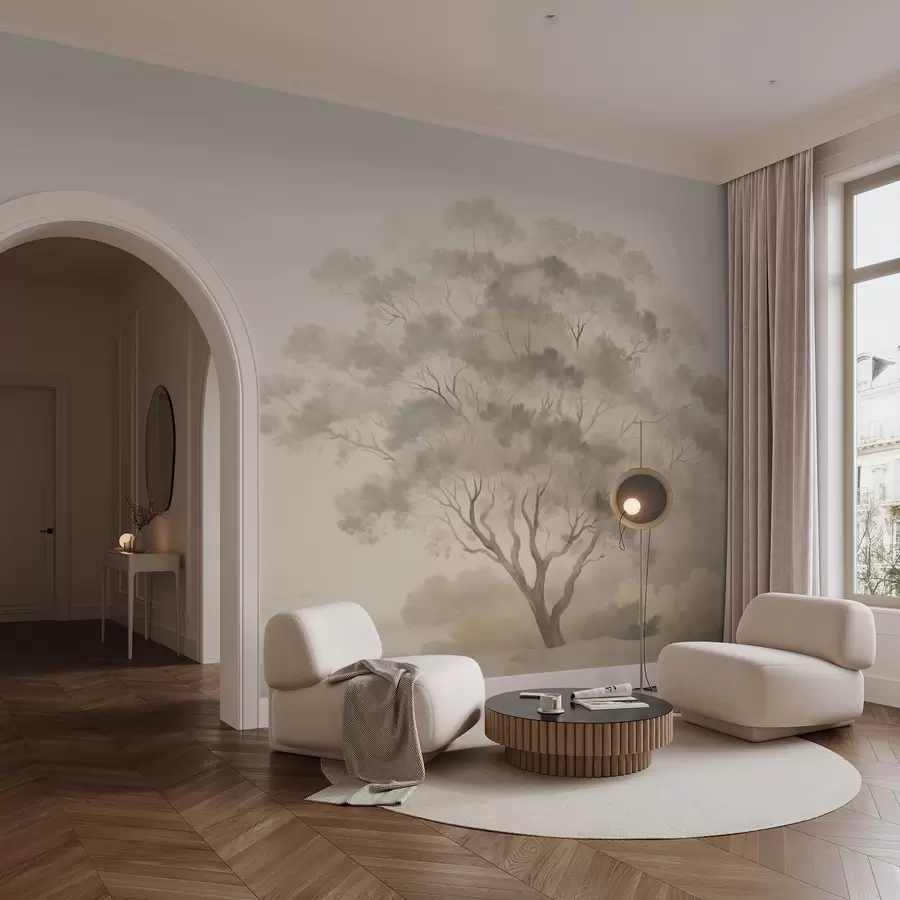 wall murals Дрво у измаглици w05477v1