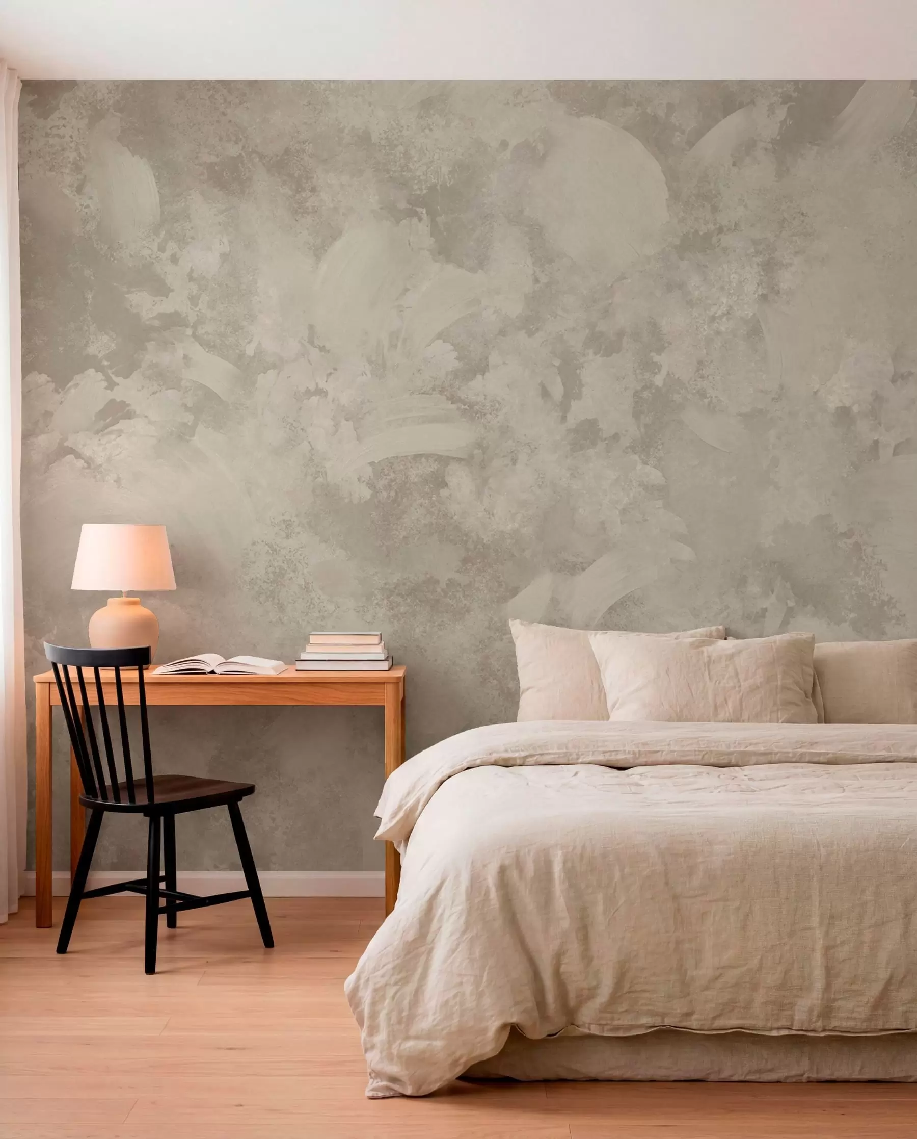 wall murals Минималистичка апстрактна текстура четкице у беж тоновима w05160