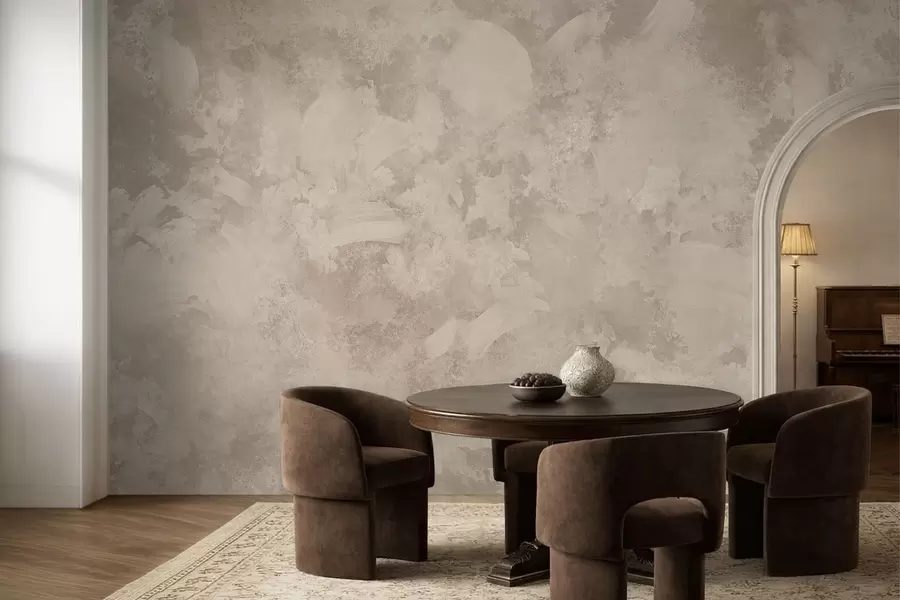 wall murals Минималистичка апстрактна текстура четкице у беж тоновима w05160