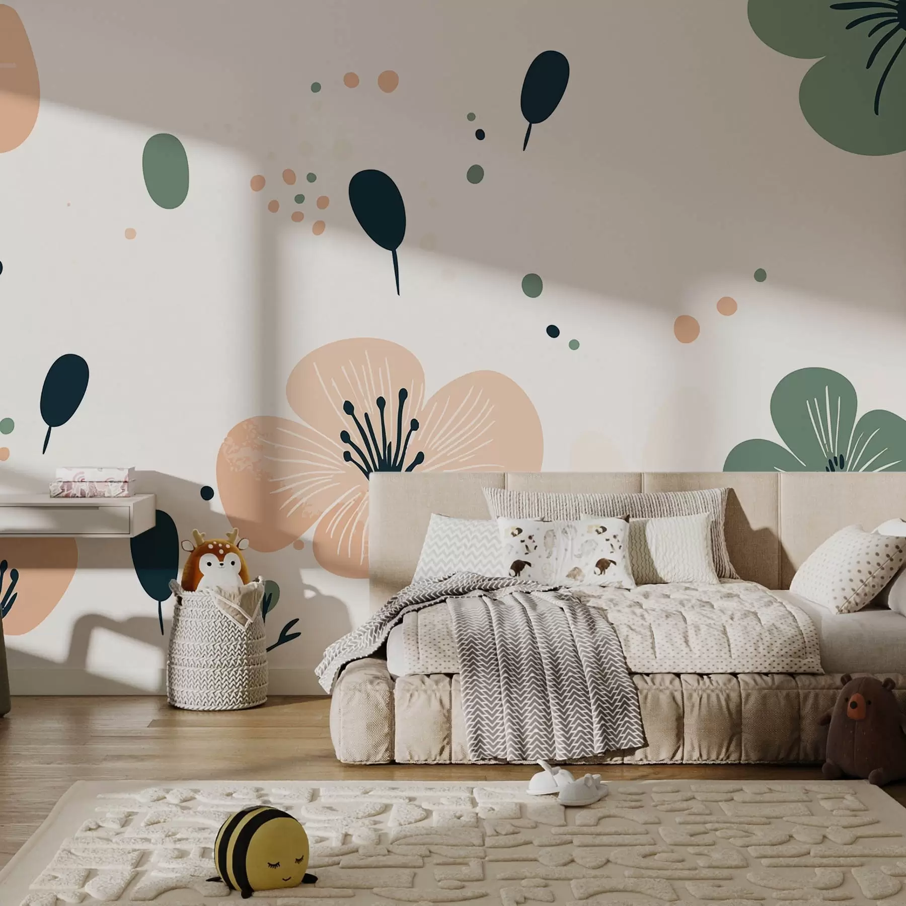 wall murals Скандинавско цвеће w09783