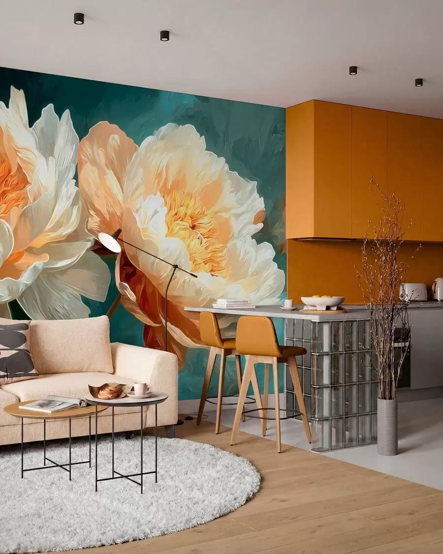 wall murals Пеониес w05338