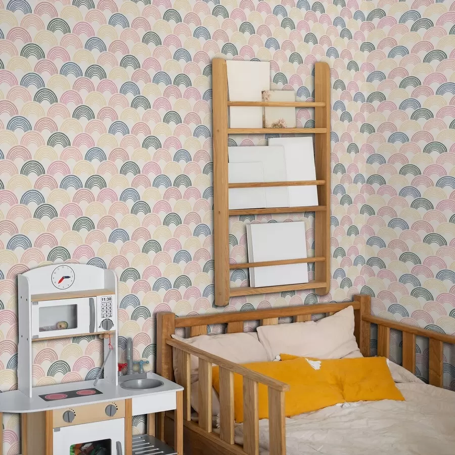 wall murals Вишебојни лукови у понављајућем узорку a01164