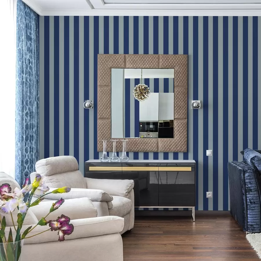 wall murals Плаве и светле вертикалне пруге a01179v2