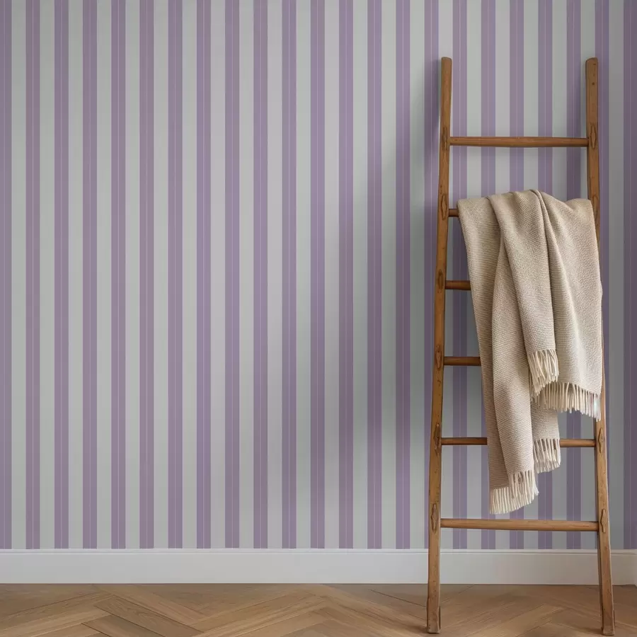 wall murals Светло љубичасте и сиве вертикалне пруге a01181v3