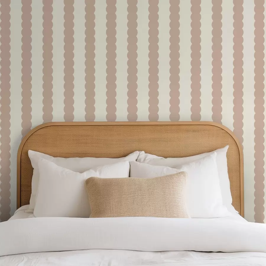 wall murals Беж таласасте пруге у минималистичком стилу a01182v2