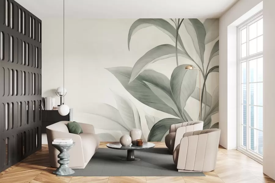 wall murals Листови нежне текстуре w05453