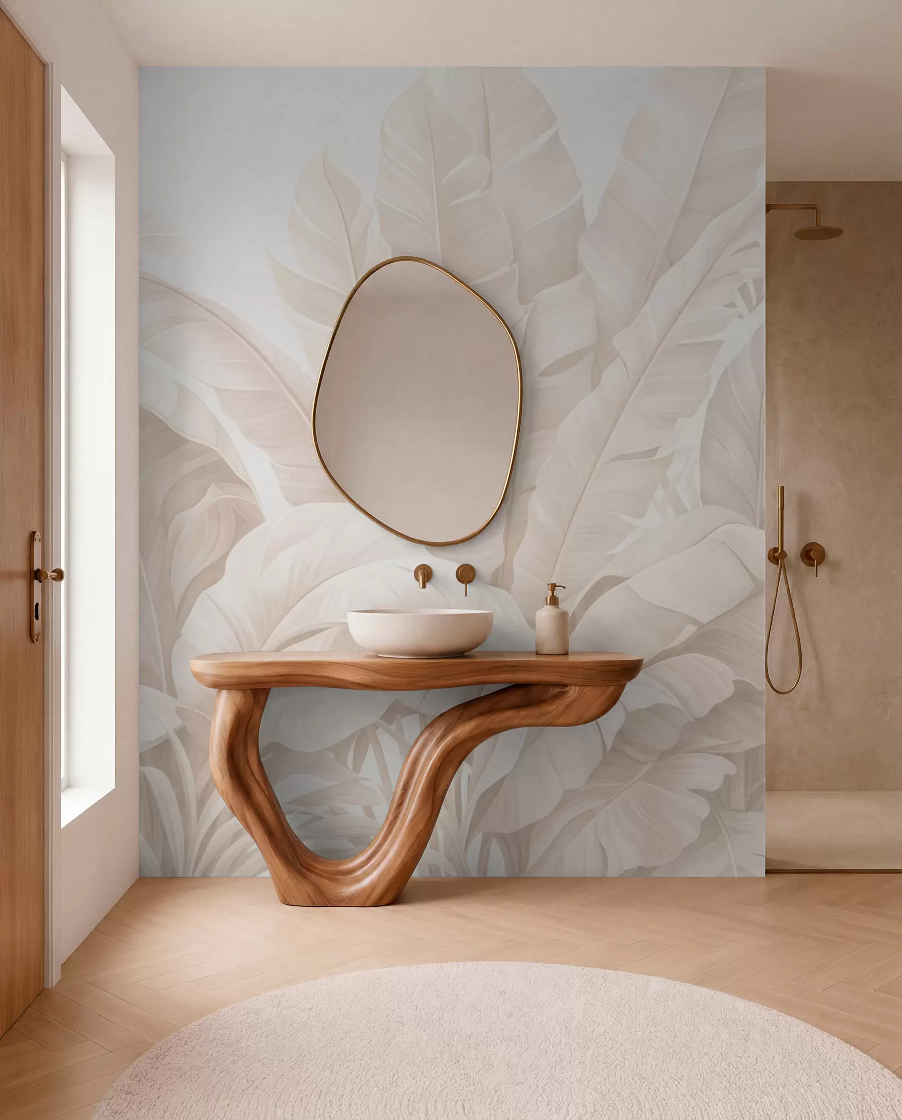 wall murals Винтажно тропско лишће w05518