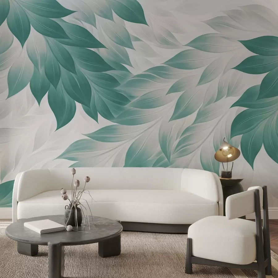 wall murals Оштро апстрактно лишће w05531