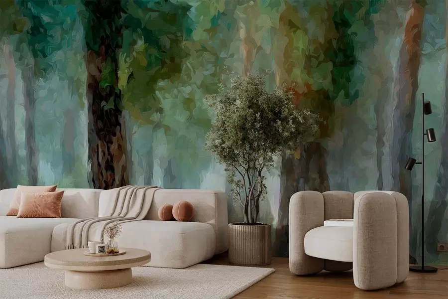 wall murals Листопадна шума w05508