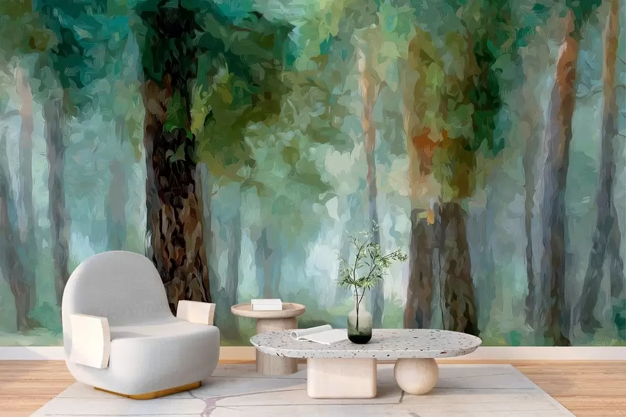 wall murals Листопадна шума w05508