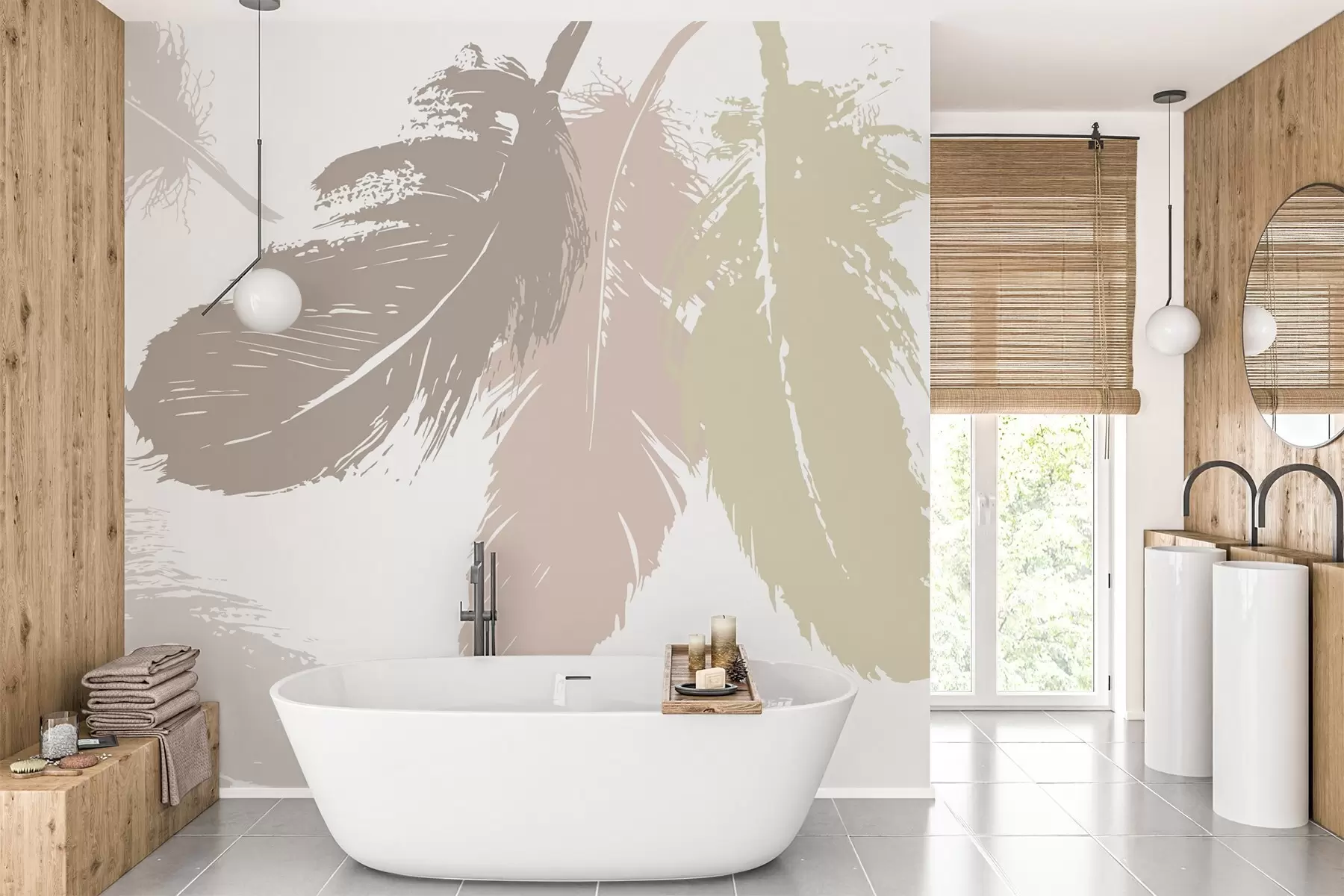 wall murals Перје w05549