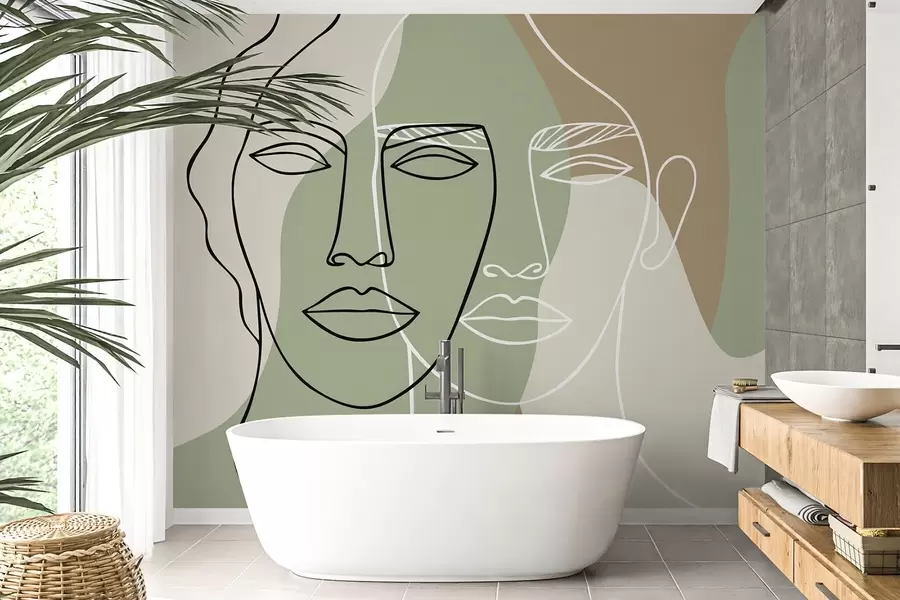 wall murals Апстрактна лица w05550