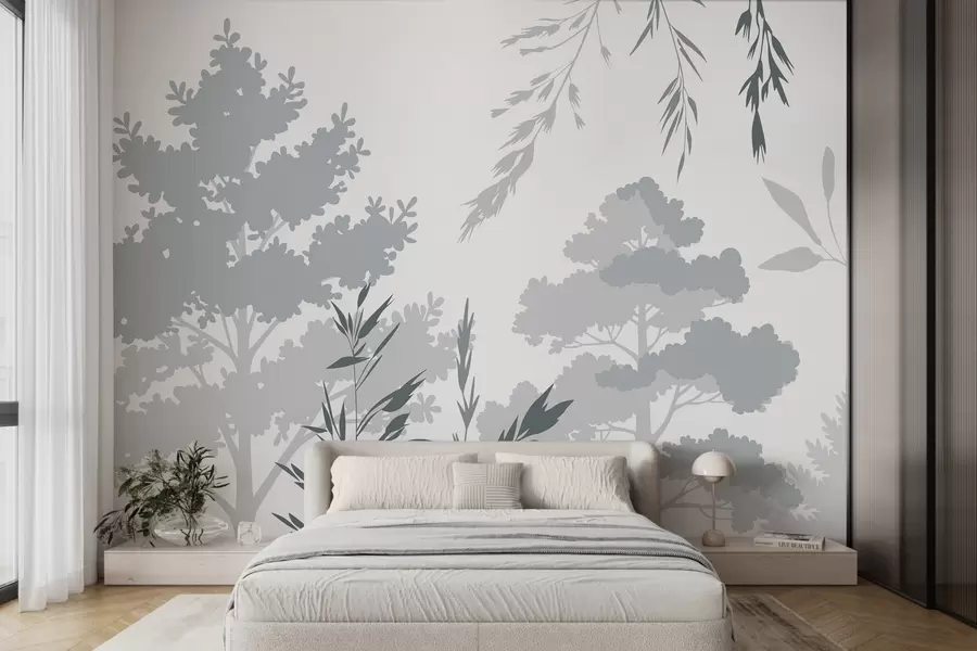 wall murals Дрвеће и траве w05551v2