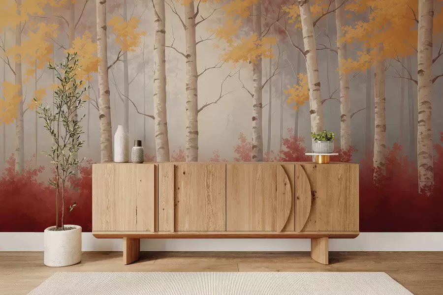 wall murals Јесен у магли w05577