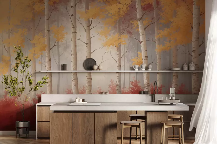 wall murals Јесен у магли w05577