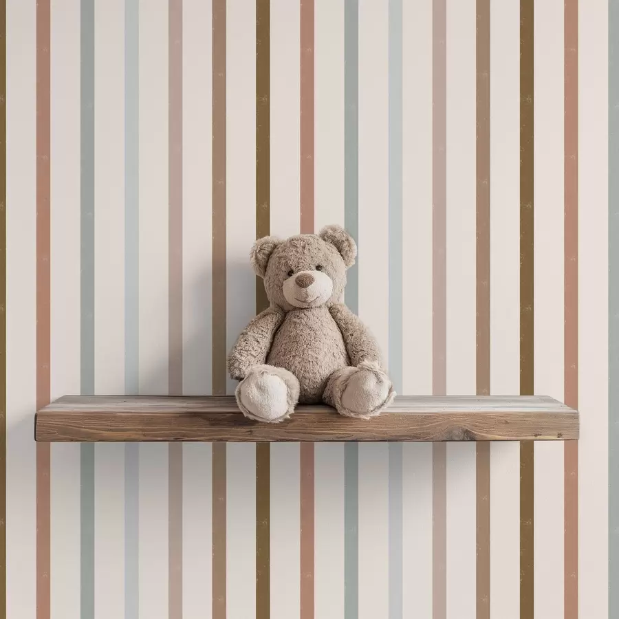 wall murals Вертикалне вишебојне пруге са лаганом текстуром a01184v3