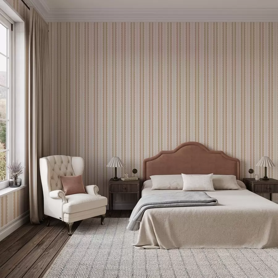 wall murals Беж таласасте пруге са меким контрастом a01185v5
