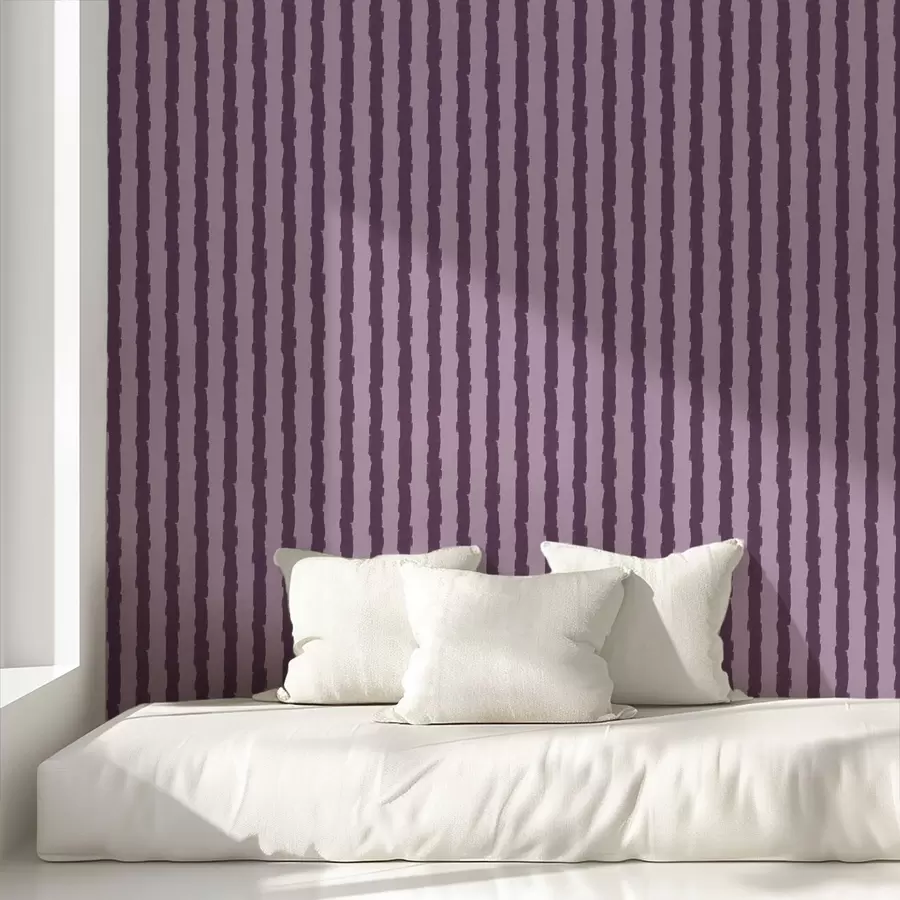 wall murals Љубичасти вертикални потези четкицом на јоргованској позадини a01191v3