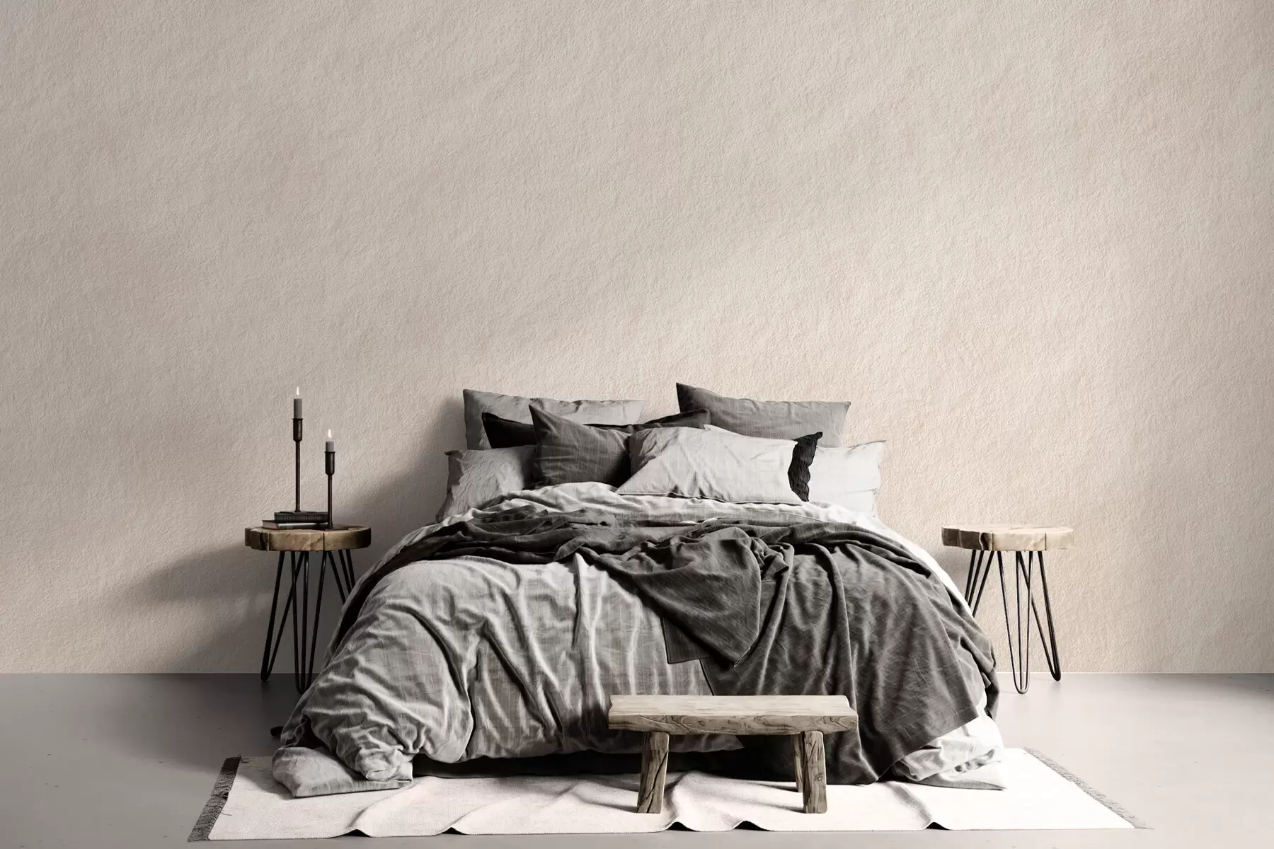 wall murals Светло беж позадина у стилу декоративног малтера, минимализам, текстура камена w09800