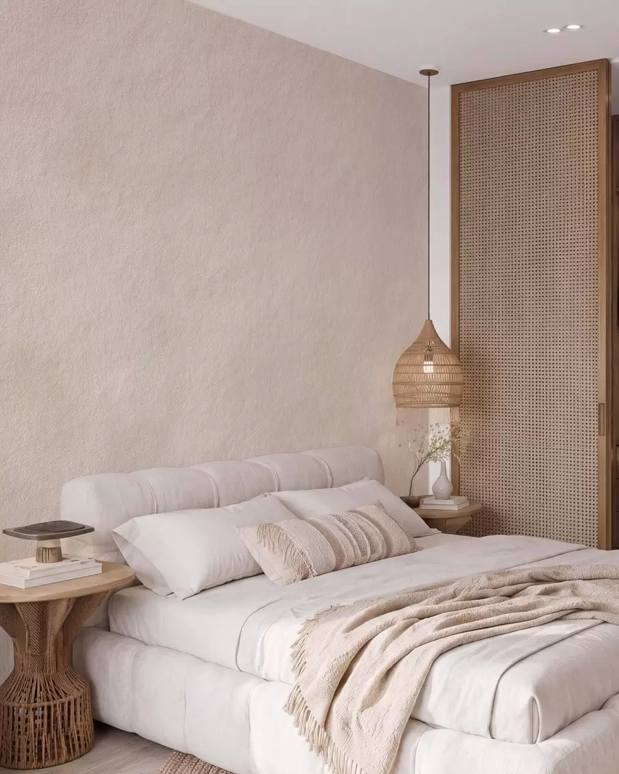 wall murals Светло беж позадина у стилу декоративног малтера, минимализам, текстура камена w09800
