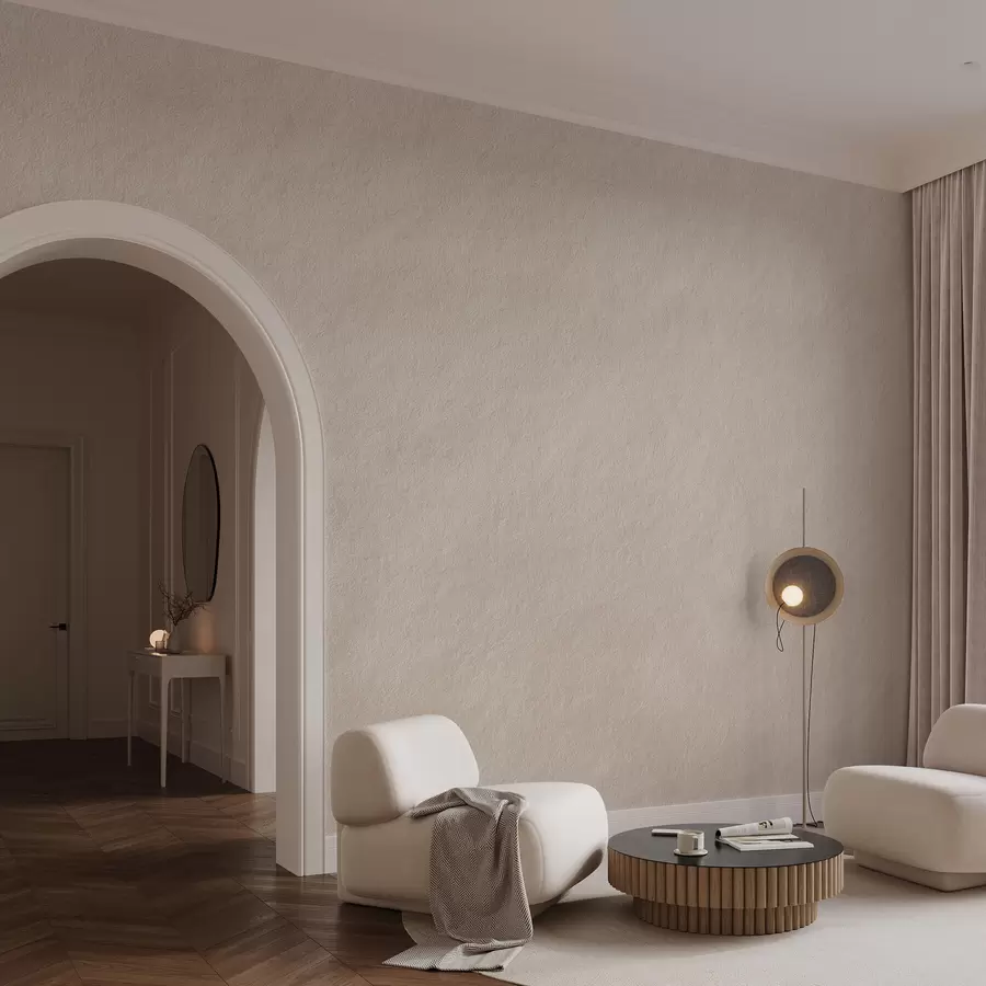 wall murals Светло беж позадина у стилу декоративног малтера, минимализам, текстура камена w09800