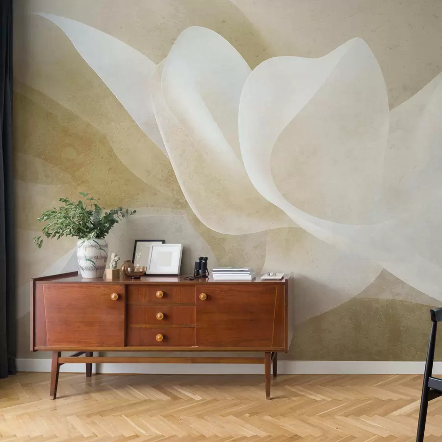 wall murals Апстрактне пастелне латице са меким провидним слојевима у акварел стилу w05603