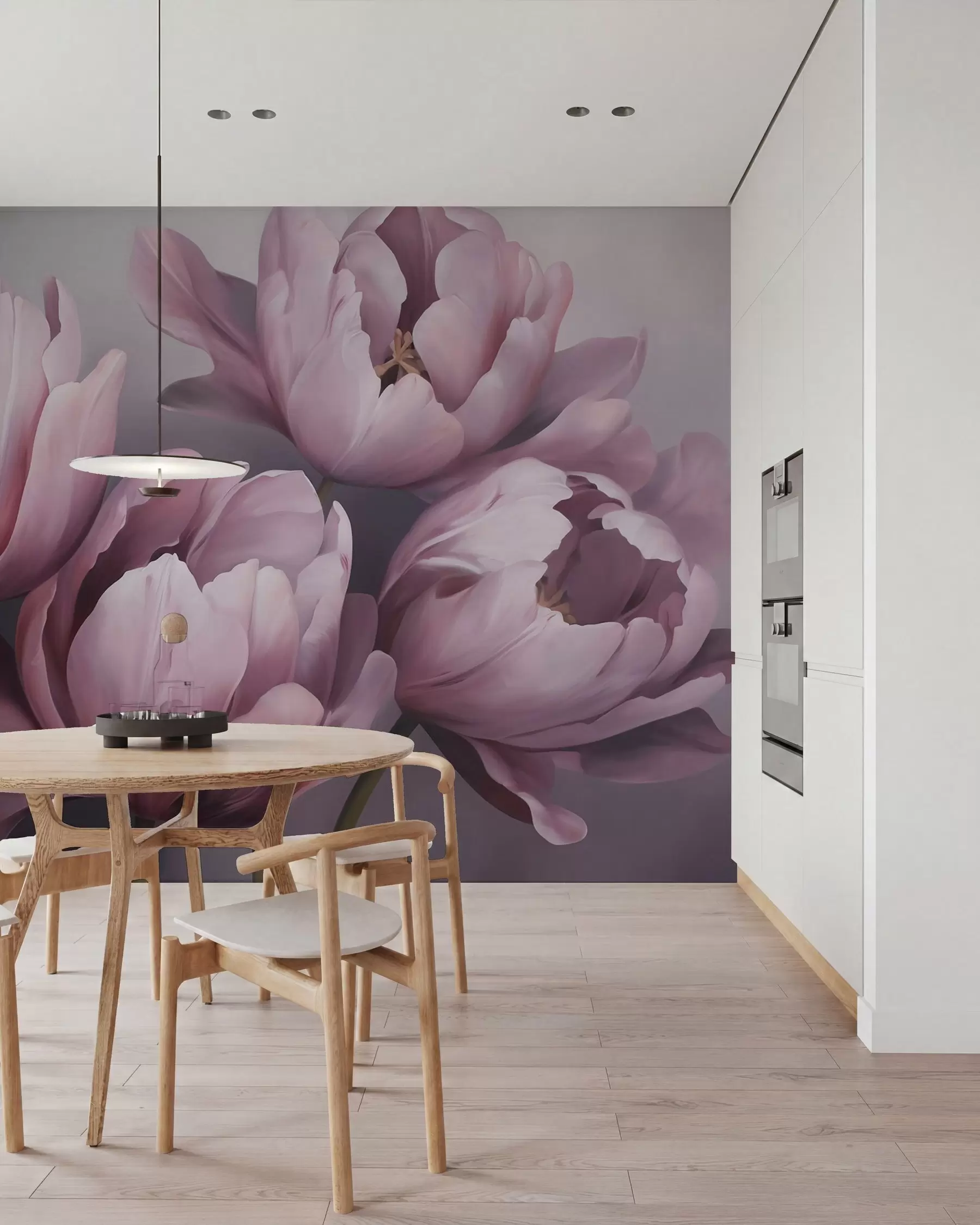 wall murals Апстрактна имитација слике тулипана w05593