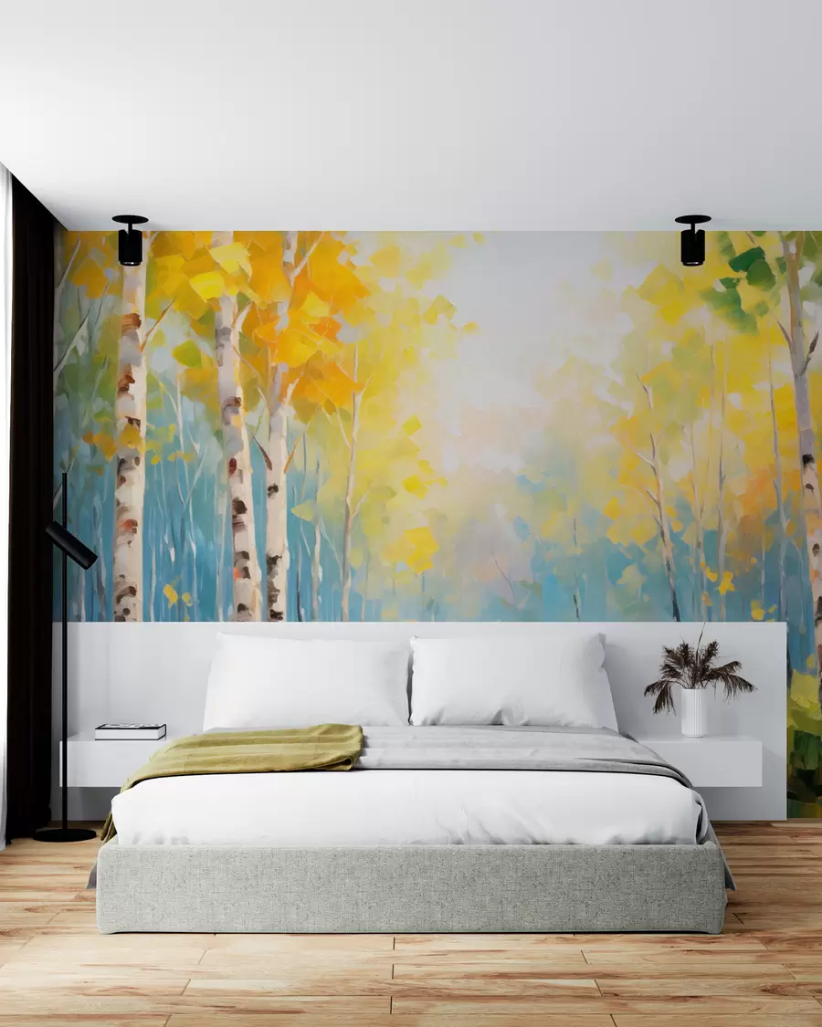 wall murals Дрвеће, брезе w05620