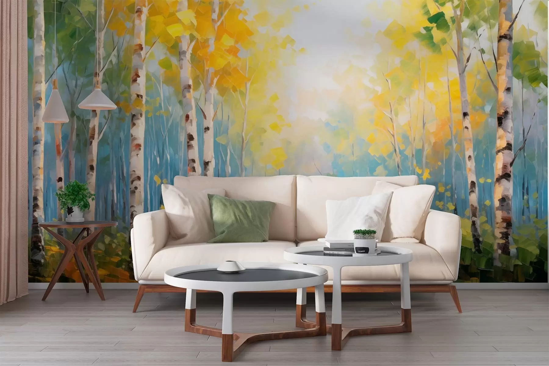 wall murals Дрвеће, брезе w05620