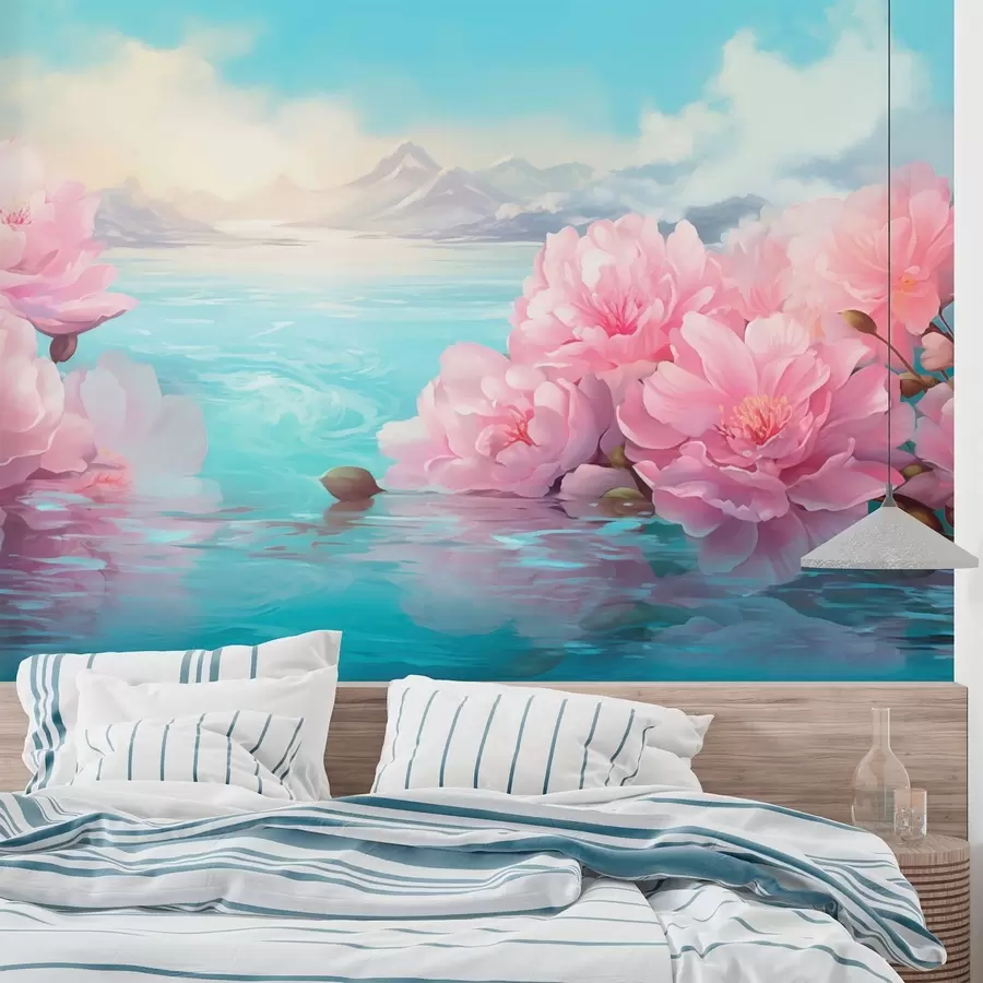 wall murals Језеро са цвећем w05621