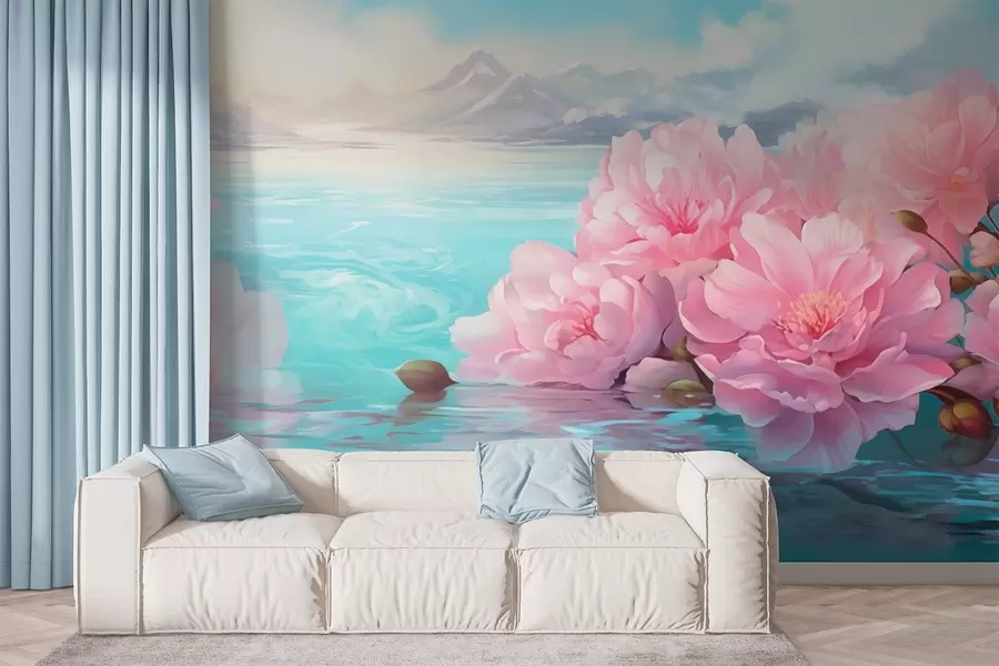 wall murals Језеро са цвећем w05621