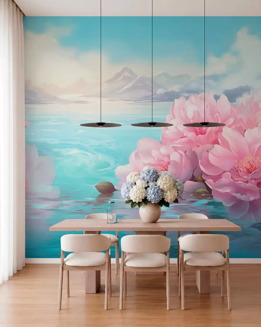 wall murals Језеро са цвећем w05621