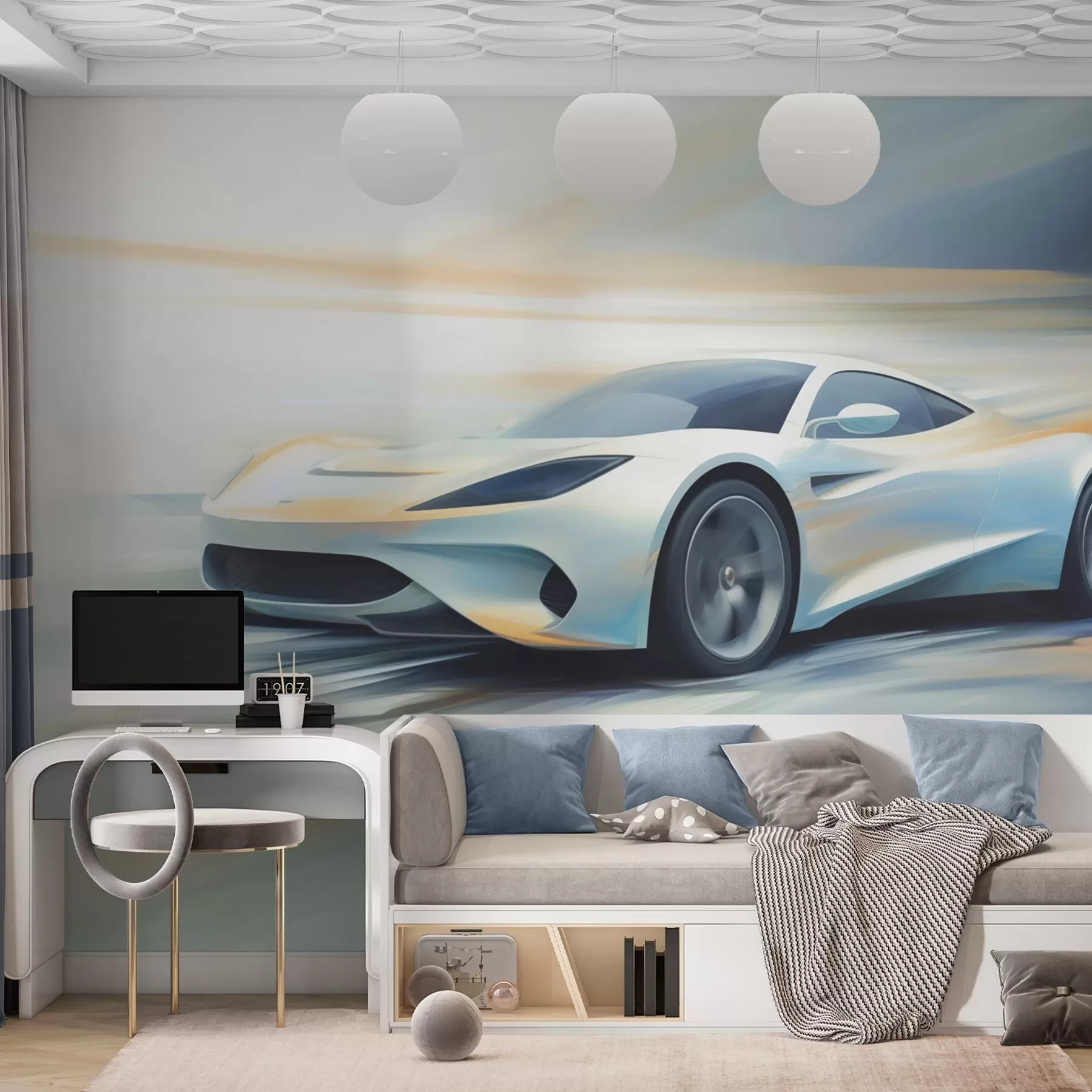 wall murals Апстрактни аутомобил w05636