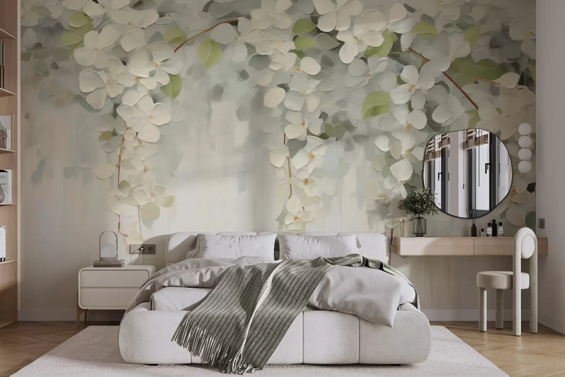 wall murals Апстрактна слика имитације висећег цвећа w05641