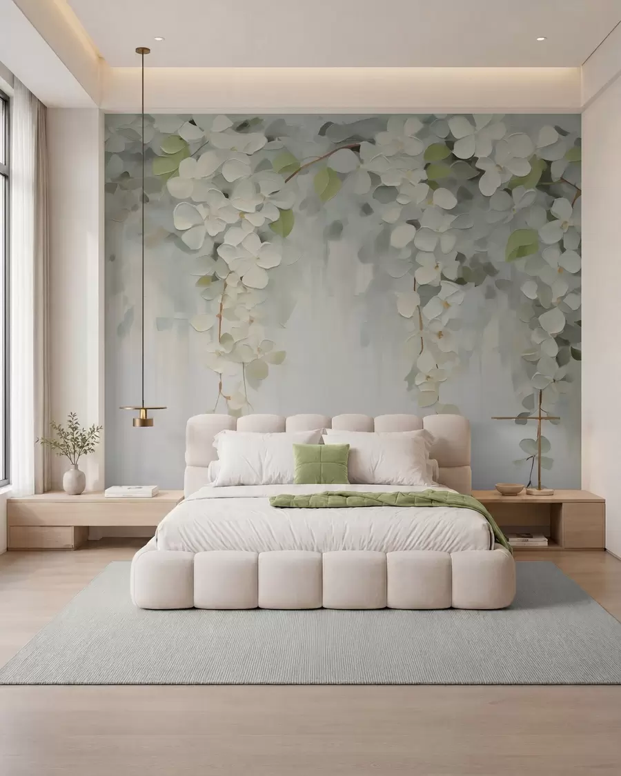 wall murals Апстрактна слика имитације висећег цвећа w05641