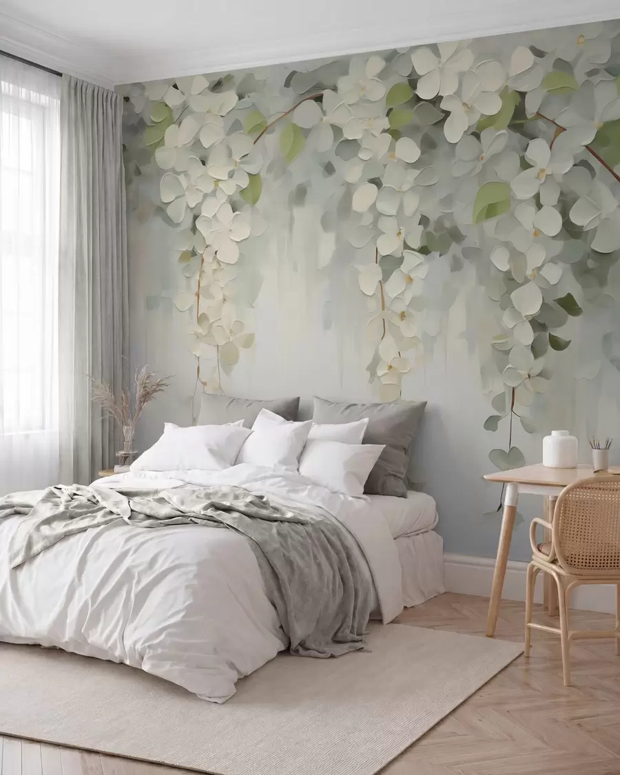 wall murals Апстрактна слика имитације висећег цвећа w05641