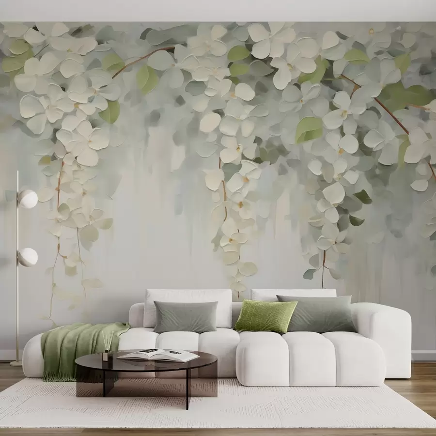 wall murals Апстрактна слика имитације висећег цвећа w05641