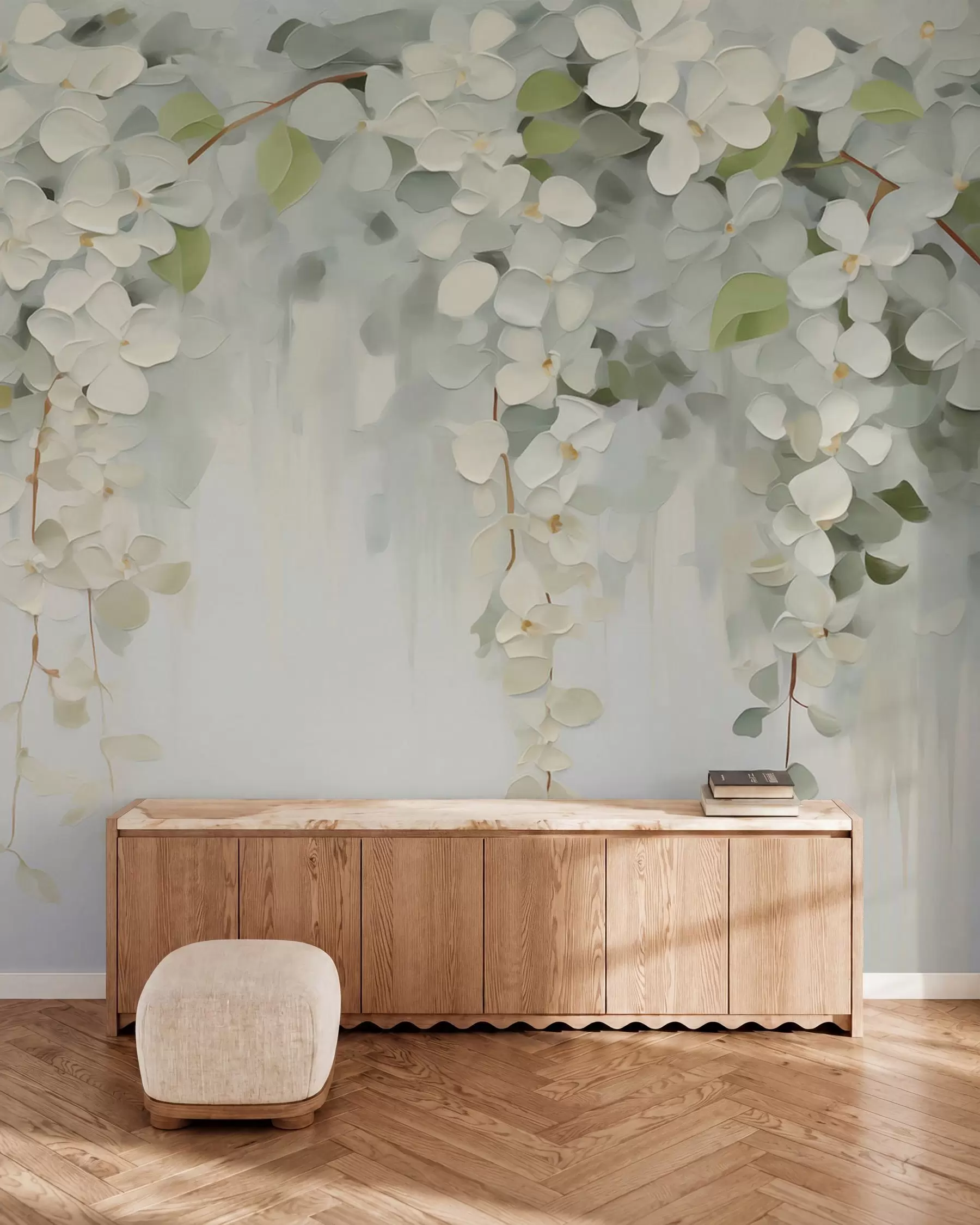 wall murals Апстрактна слика имитације висећег цвећа w05641