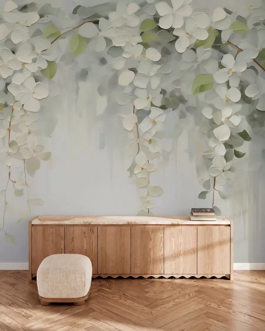 wall murals Апстрактна слика имитације висећег цвећа w05641