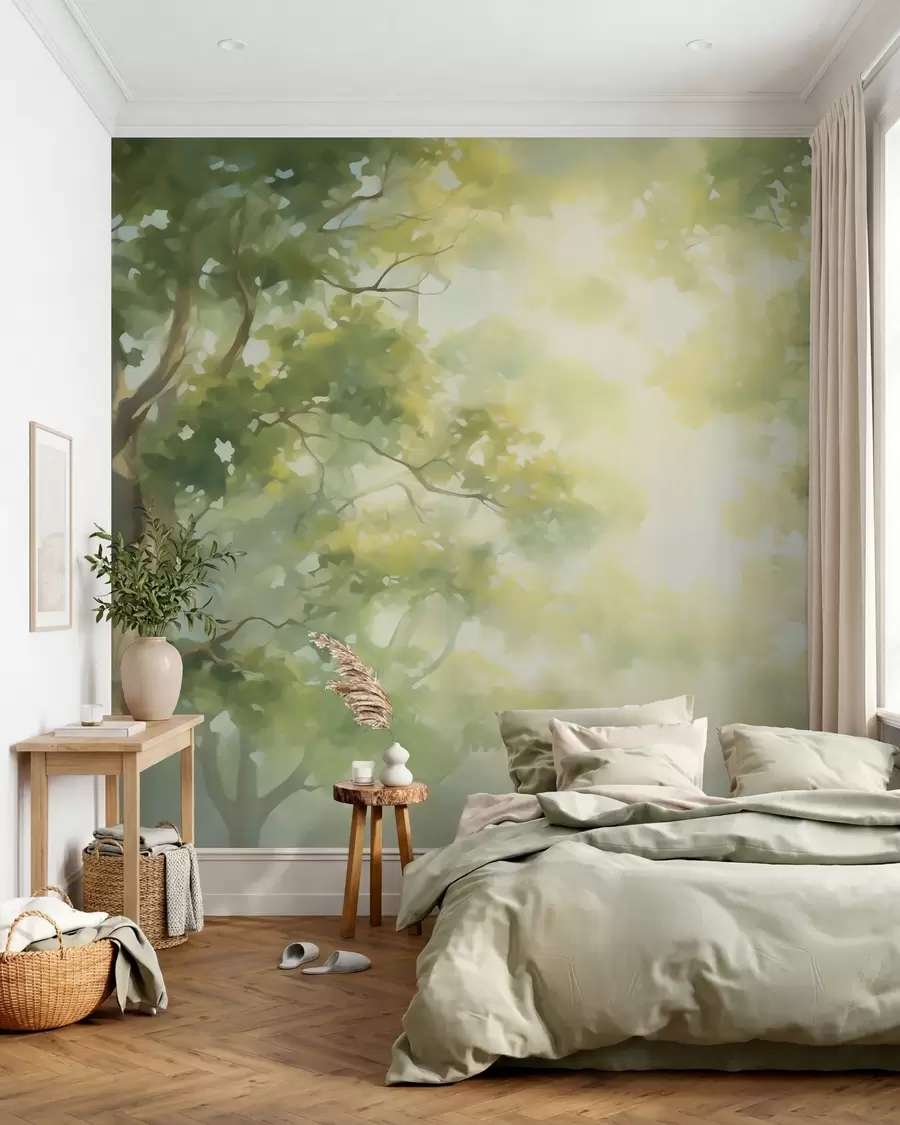 wall murals Апстрактна имитација слике грана дрвећа w05588