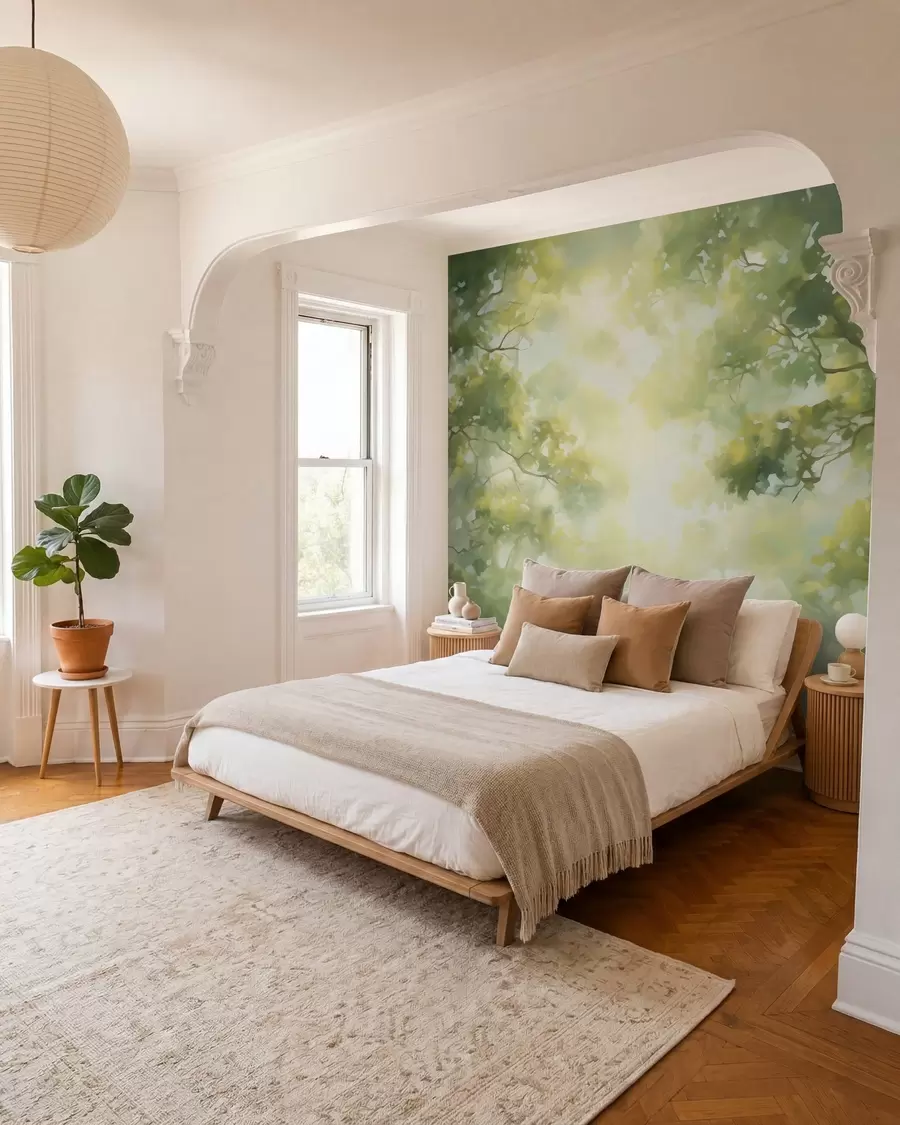 wall murals Апстрактна имитација слике грана дрвећа w05588