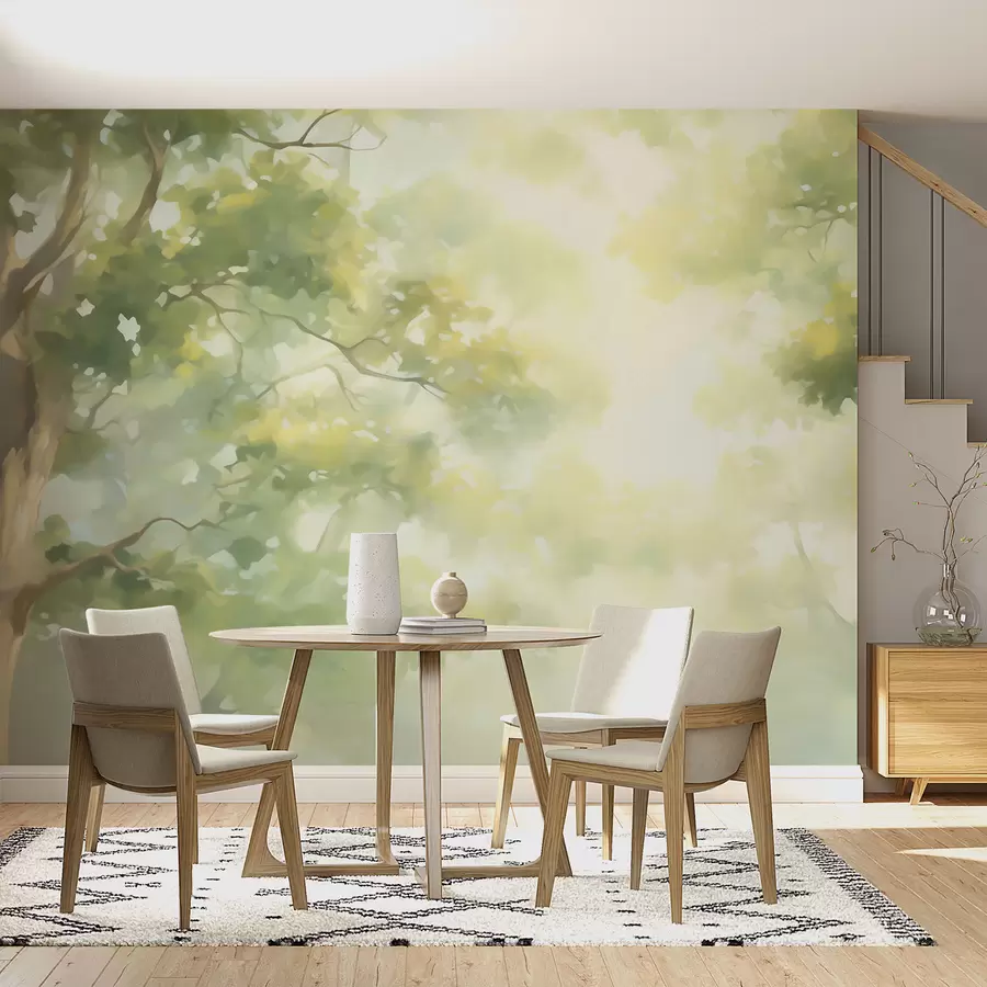 wall murals Апстрактна имитација слике грана дрвећа w05588