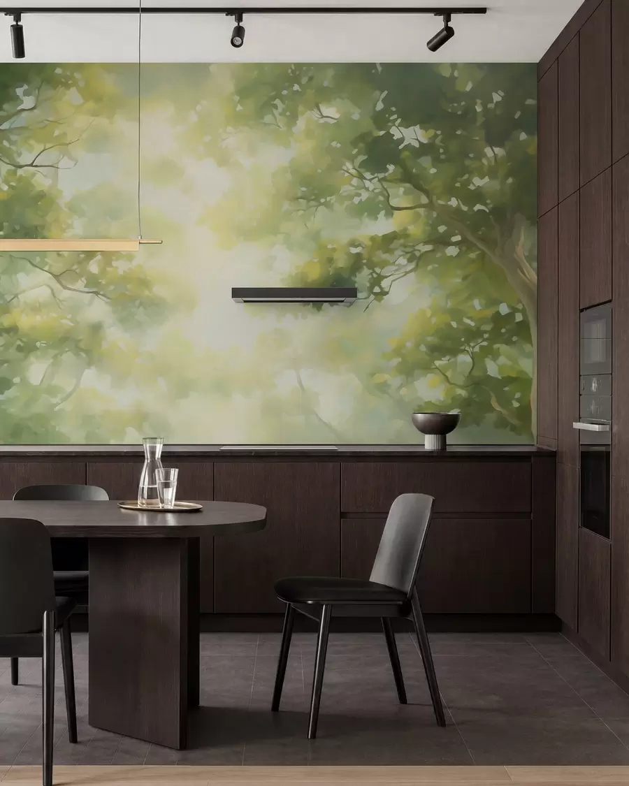 wall murals Апстрактна имитација слике грана дрвећа w05588