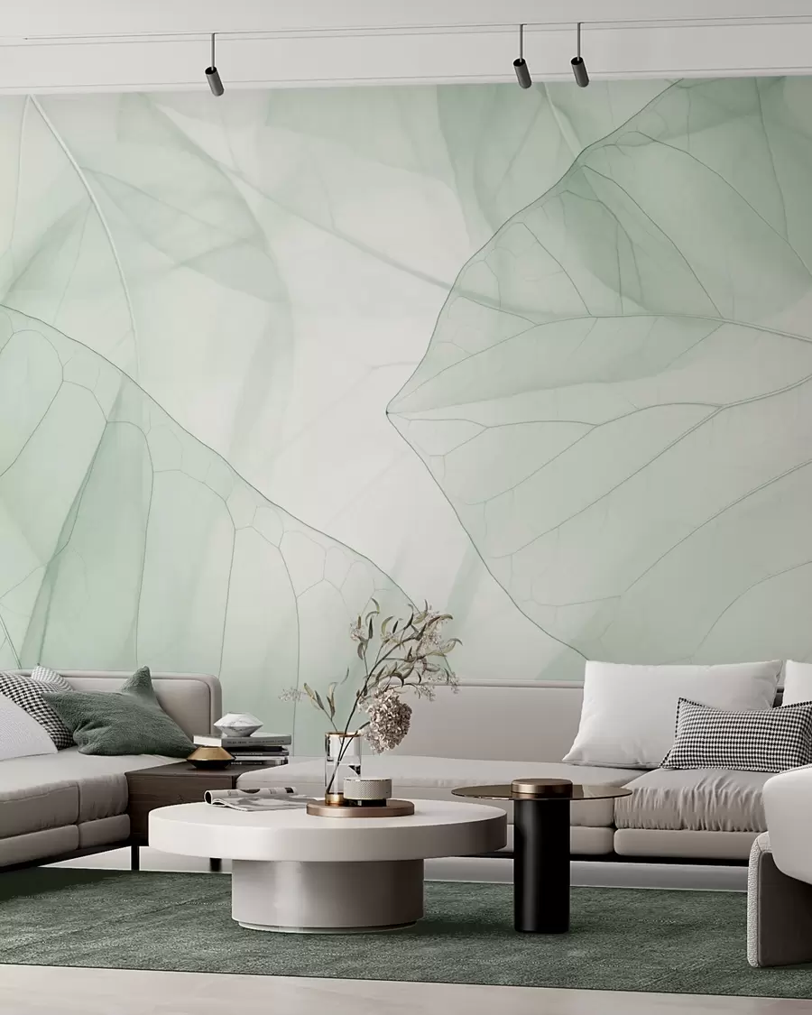 wall murals Апстрактне вене лишћа w05474